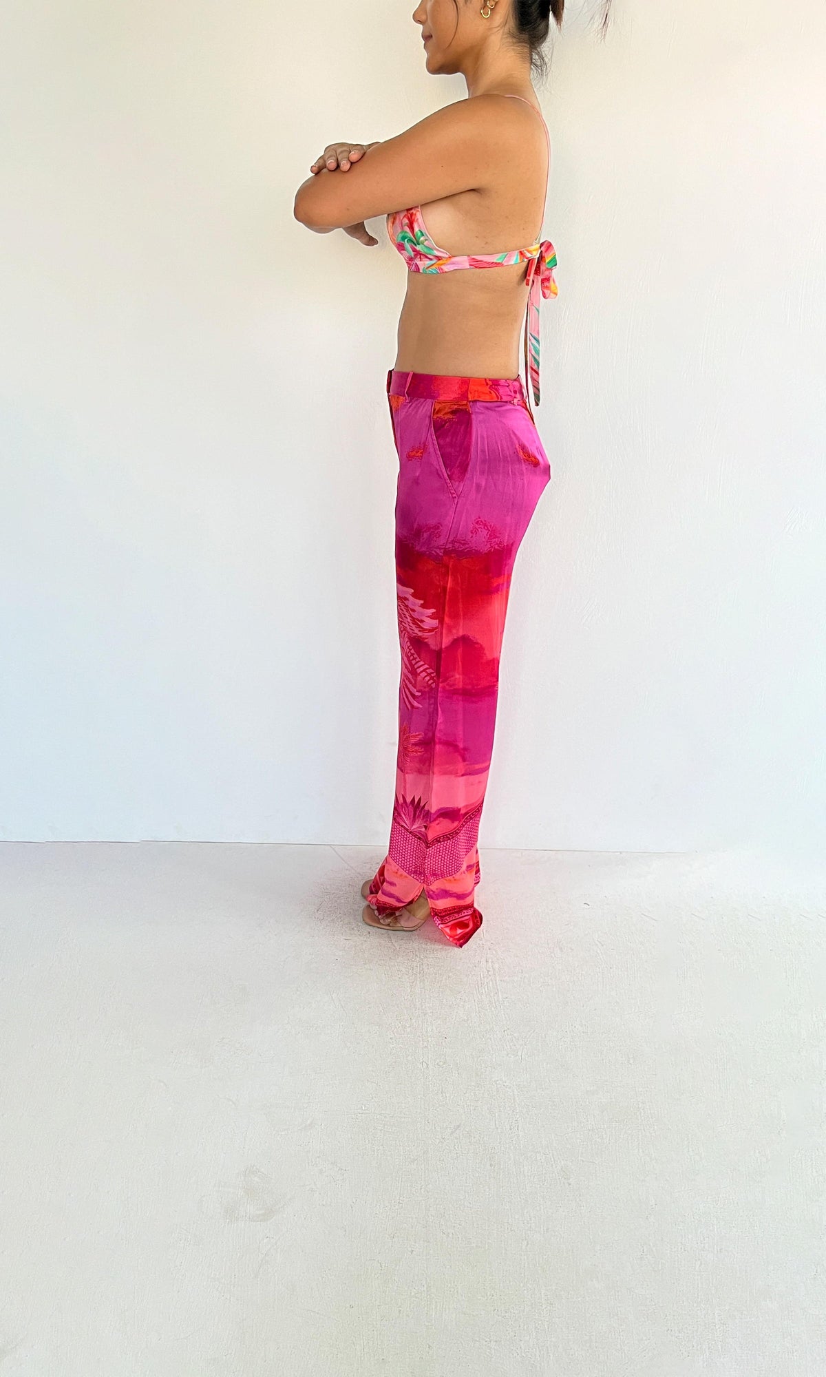 Womens | Rue Viscose Bandeau | Pink Multi