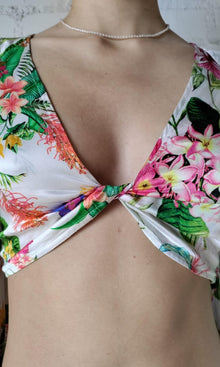 Womens | Rue Polyester Crepe Top | Colorfull Floral On White