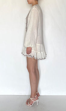 Womens | Taz Double Gauze Pintucks Detail Dress | White