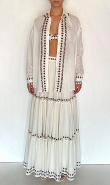Womens | Taz Double Gauze Oversized Shirt | White