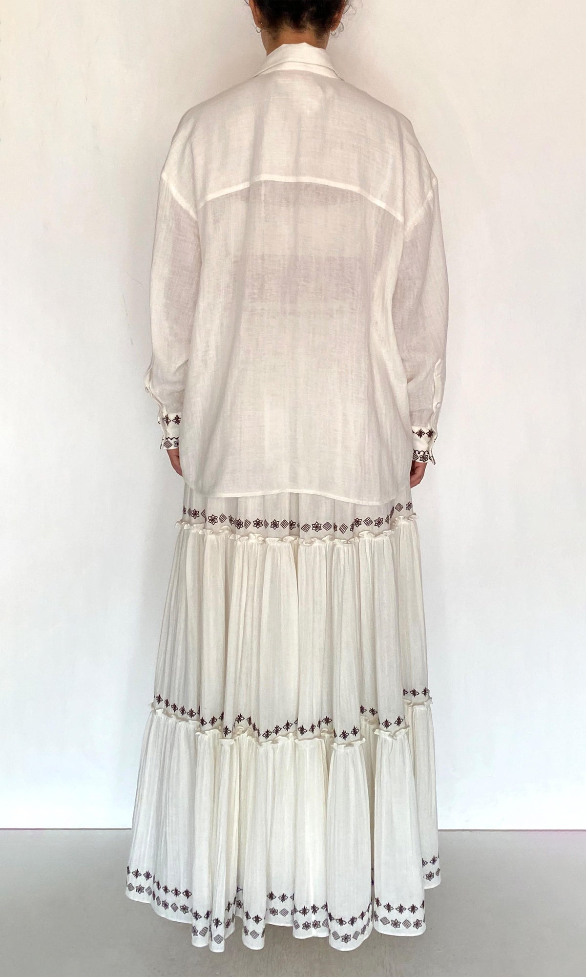 Womens | Taz Double Gauze Oversized Shirt | White
