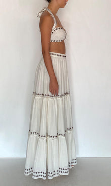 Womens | Taz Double Gauze Neck Tie Bandeau | White