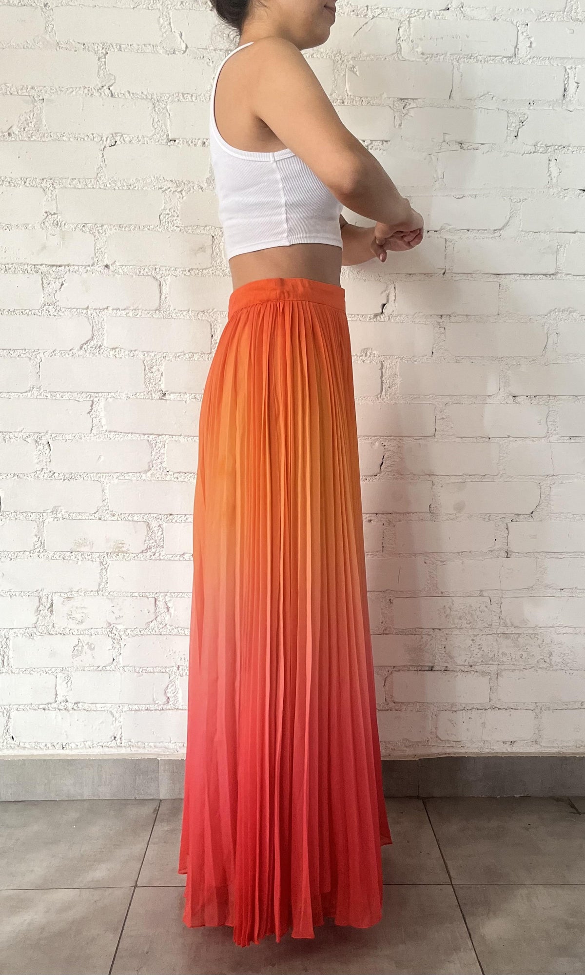Womens | Zale Polyester Chiffon Long Skirt | Multi