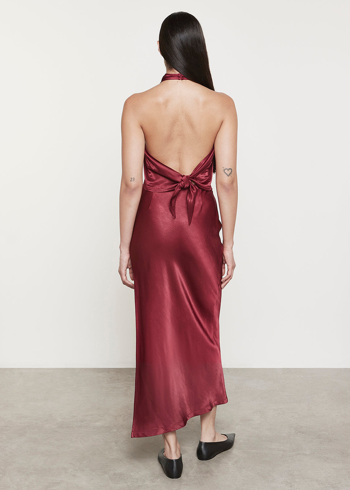 Satin Bias Skirt | Ruby