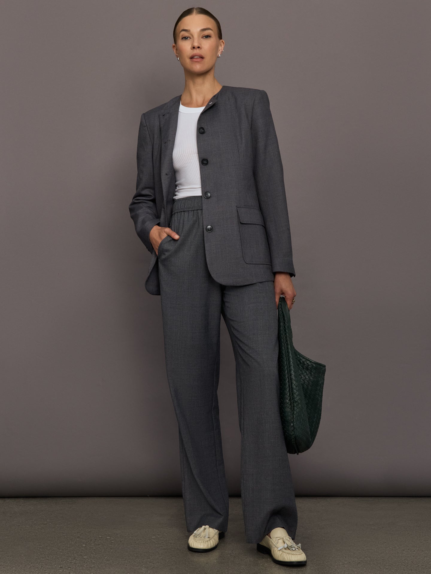 Arlin Drawstring Pant | Grey