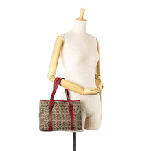 Fendi | Pre-Owned Zucchino Canvas Handbag | Brown/BeigeRed