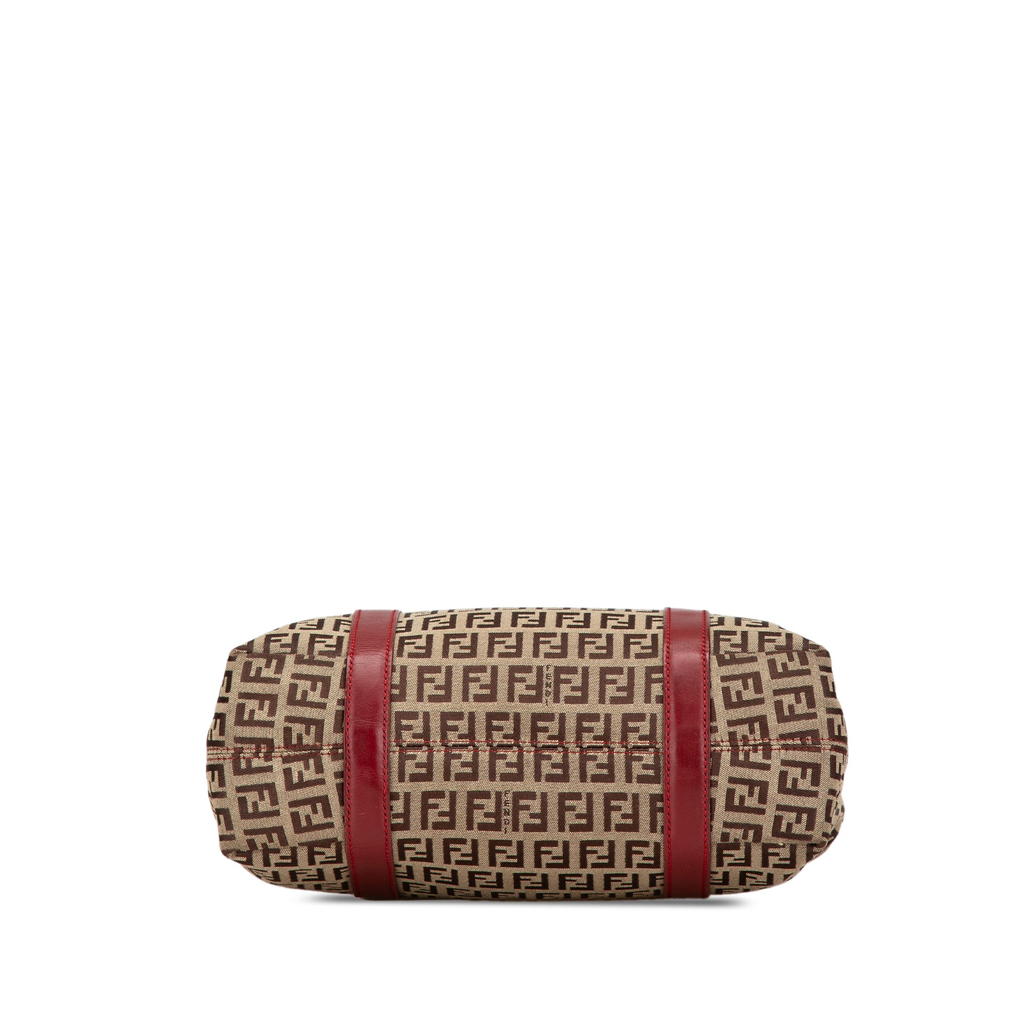 Fendi | Pre-Owned Zucchino Canvas Handbag | Brown/BeigeRed