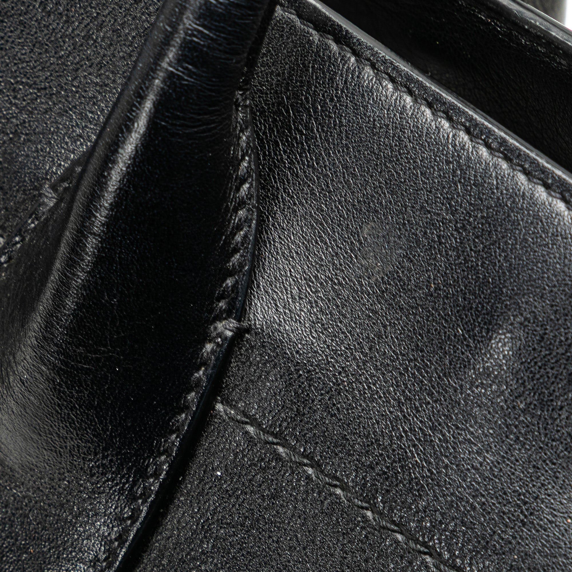 Saint Laurent | Pre-Owned Small Smooth Calfskin Rive Gauche Tote | Black