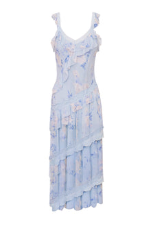 Radiance Heirloom Print Maxi Dress | Whisper Blue