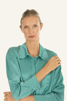 Rae Top | Cyan Green