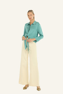 Rae Top | Cyan Green