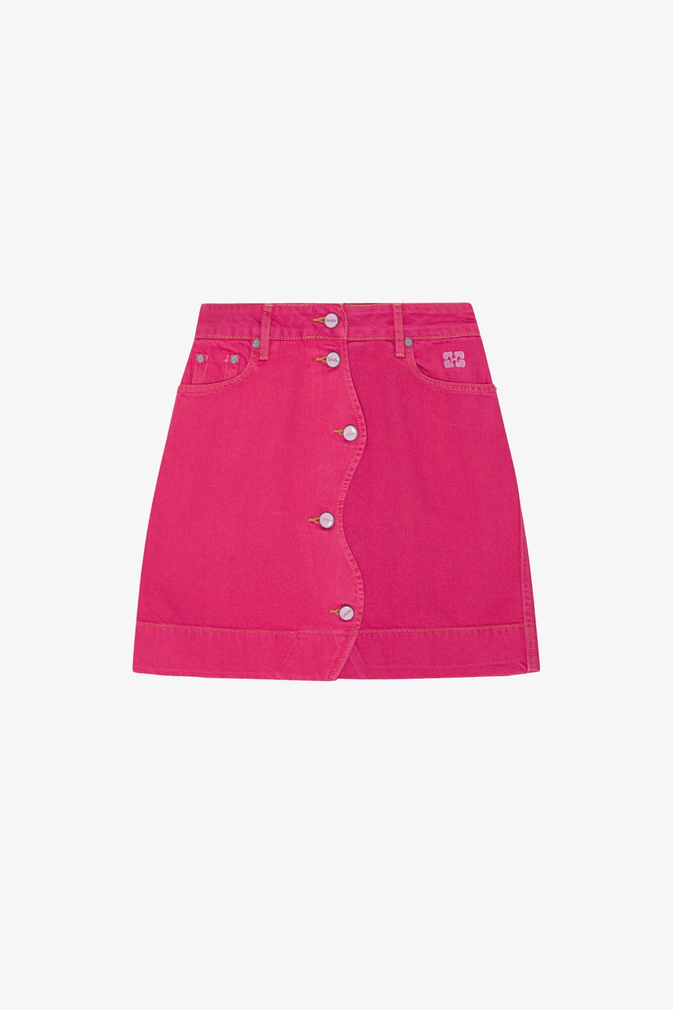 Re Cut Overdyed Cutline Mini Skirt | Cyclamen
