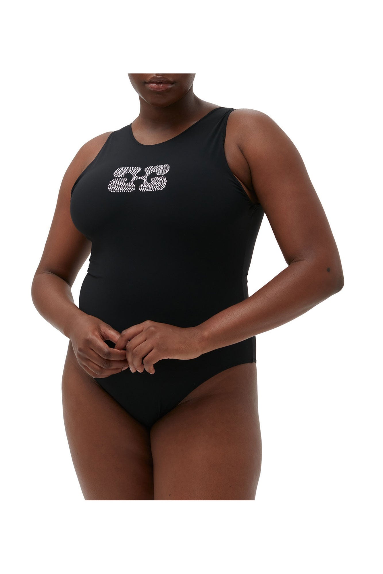 Recycled Matte Sporty Swimsuit | Black