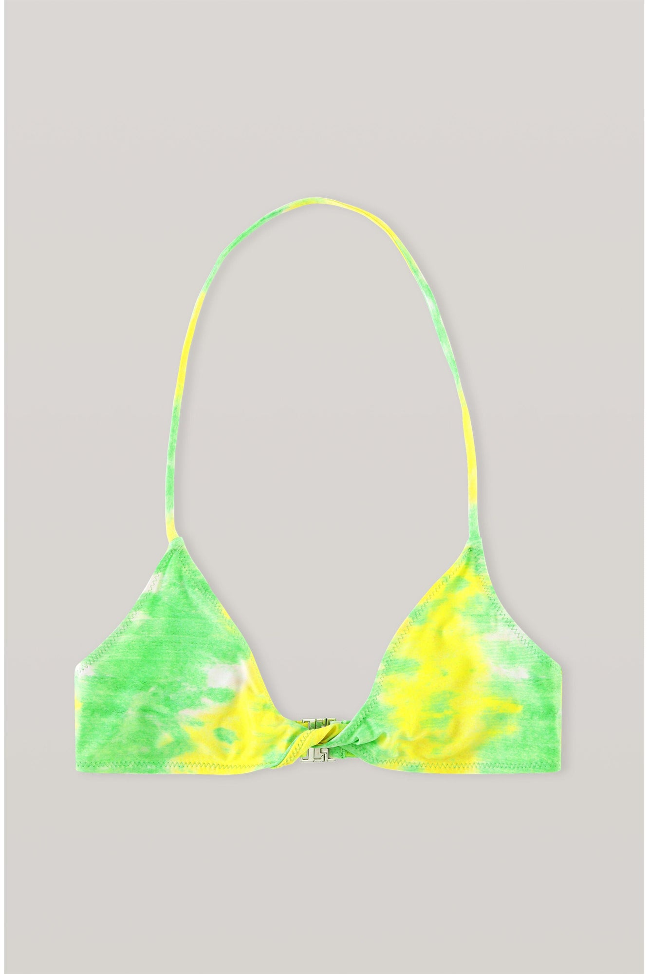 Recycled Tie Dye Bikini Top | Kelly Green