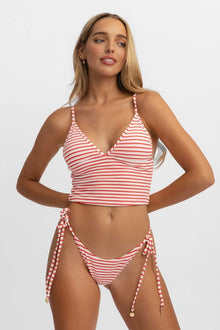 Women | Holly Tankini Top | Red Flush Jacquard