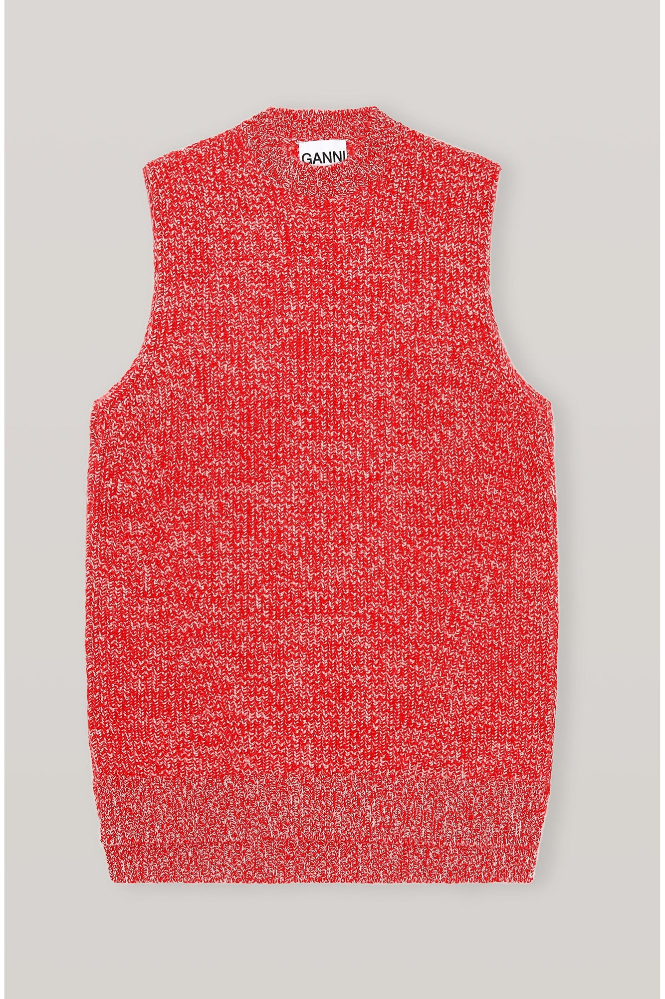 Red Cashmere Knit Vest | Flame Scarlet