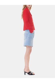 Red Twill Suiting Fitted Blazer | Barbados Cherry