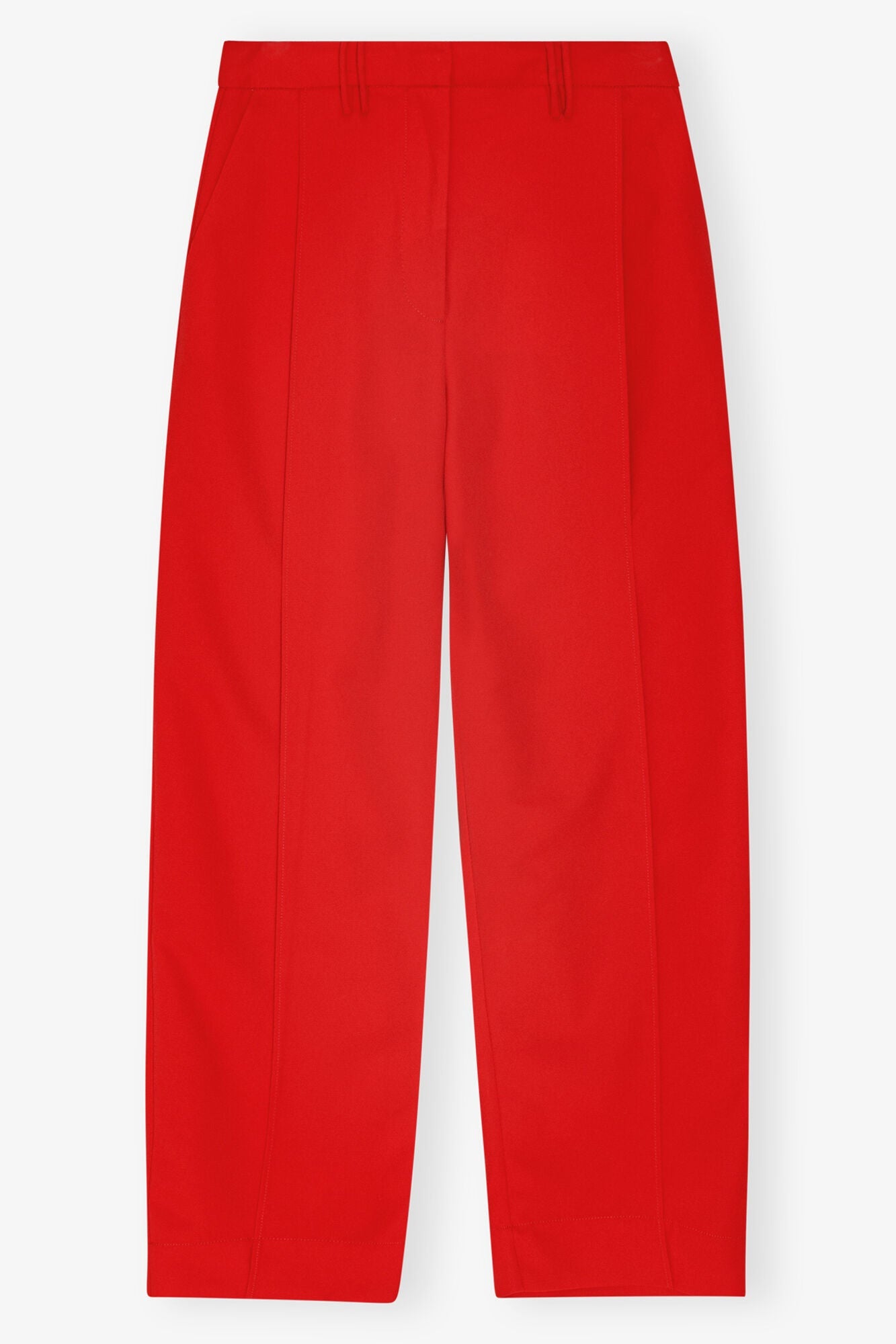 Red Twill Suiting Trousers | Barbados Cherry