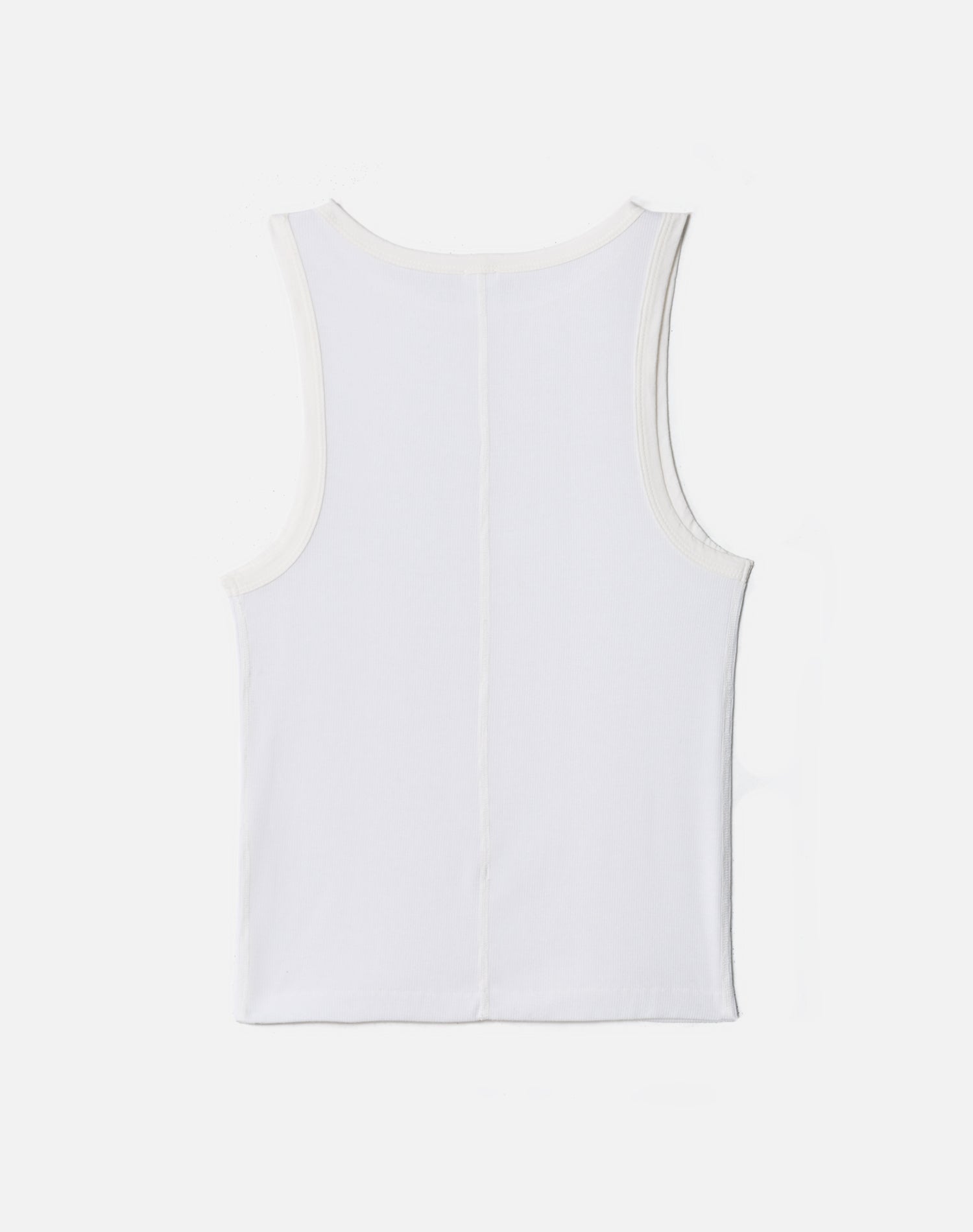 Womens | Ribbed High Neck Tank | Off White