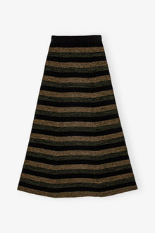Ribbed Merino Maxi Skirt | Multicolour