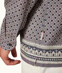 Ridley Solmio Print Relaxed Fit Overhead Shirt | Taro