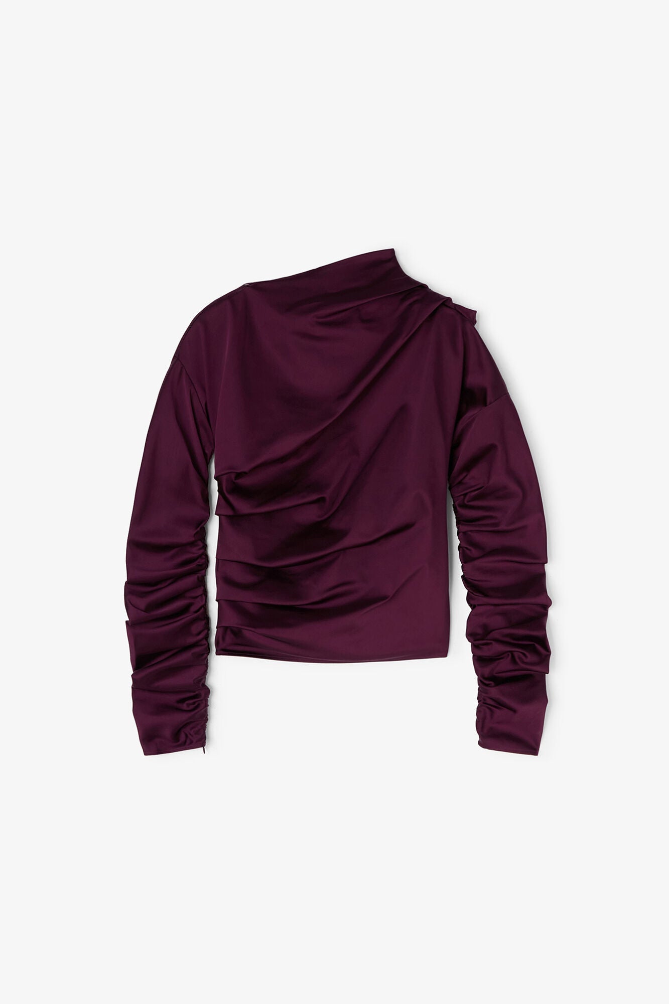 Ruched Top | Mauve Wine