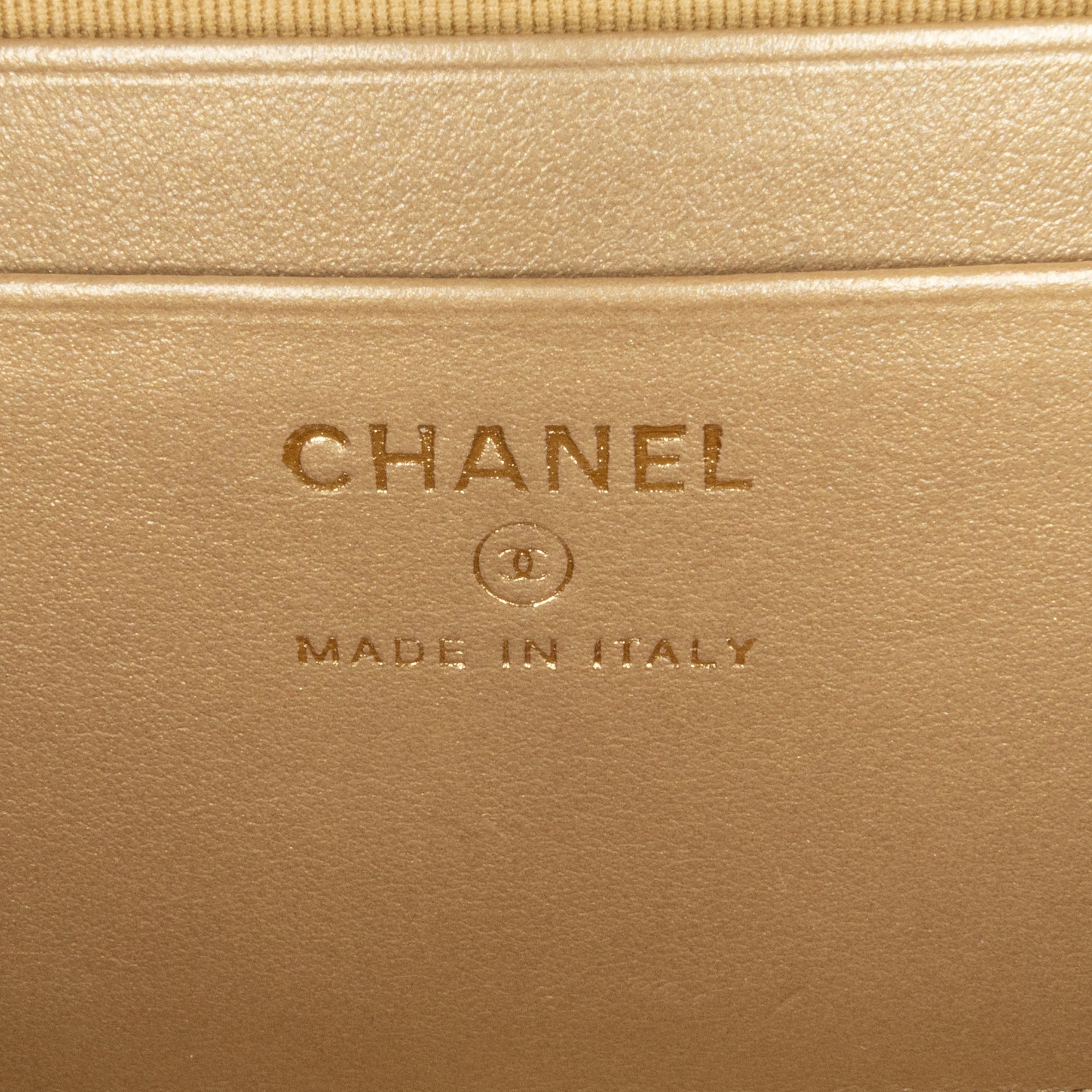 Chanel | Pre-Owned CC Quilted Lambskin Pearl Crush Camera Bag | Orange/Peach