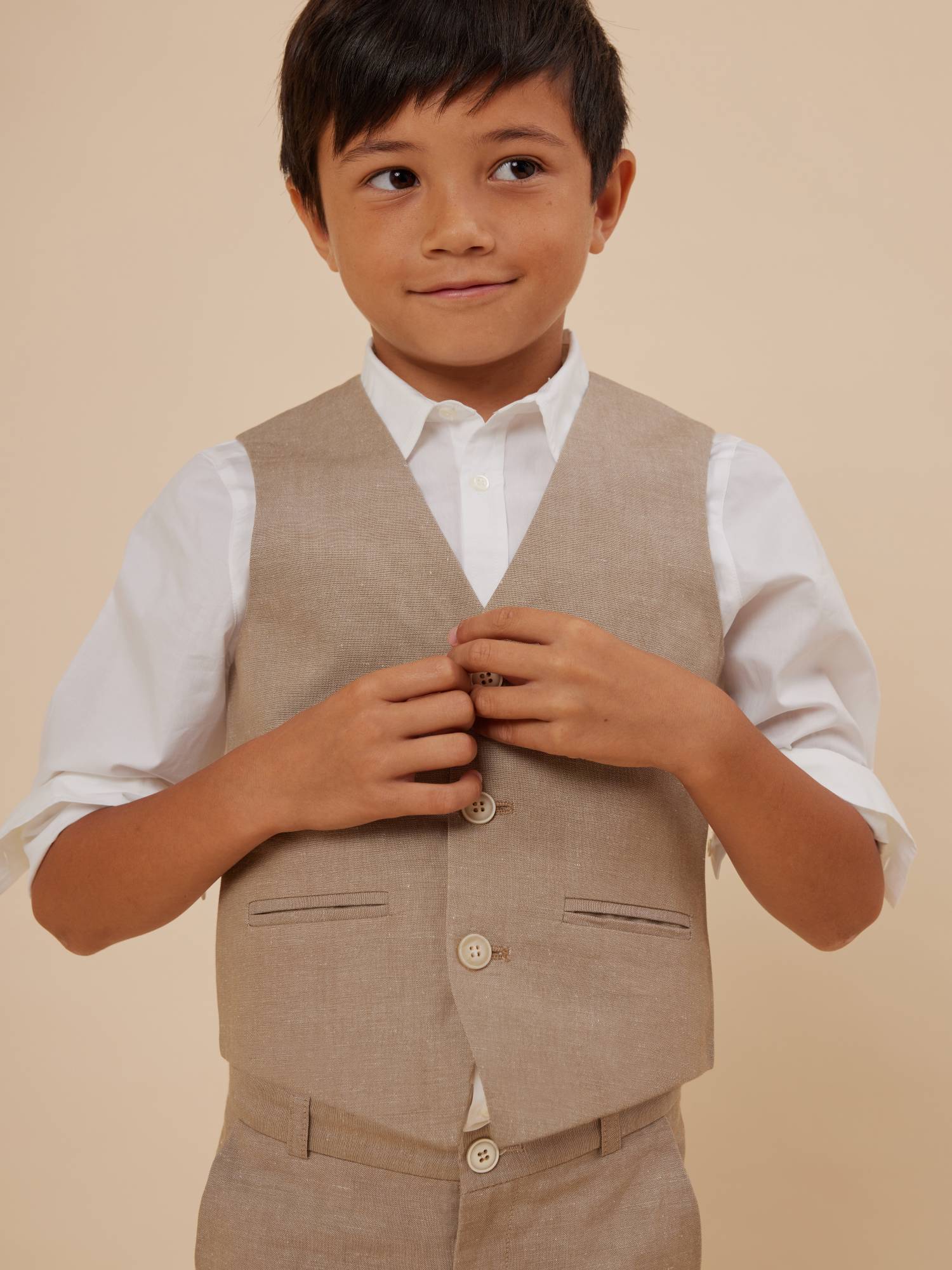 Boy | Angus Vest | Praline