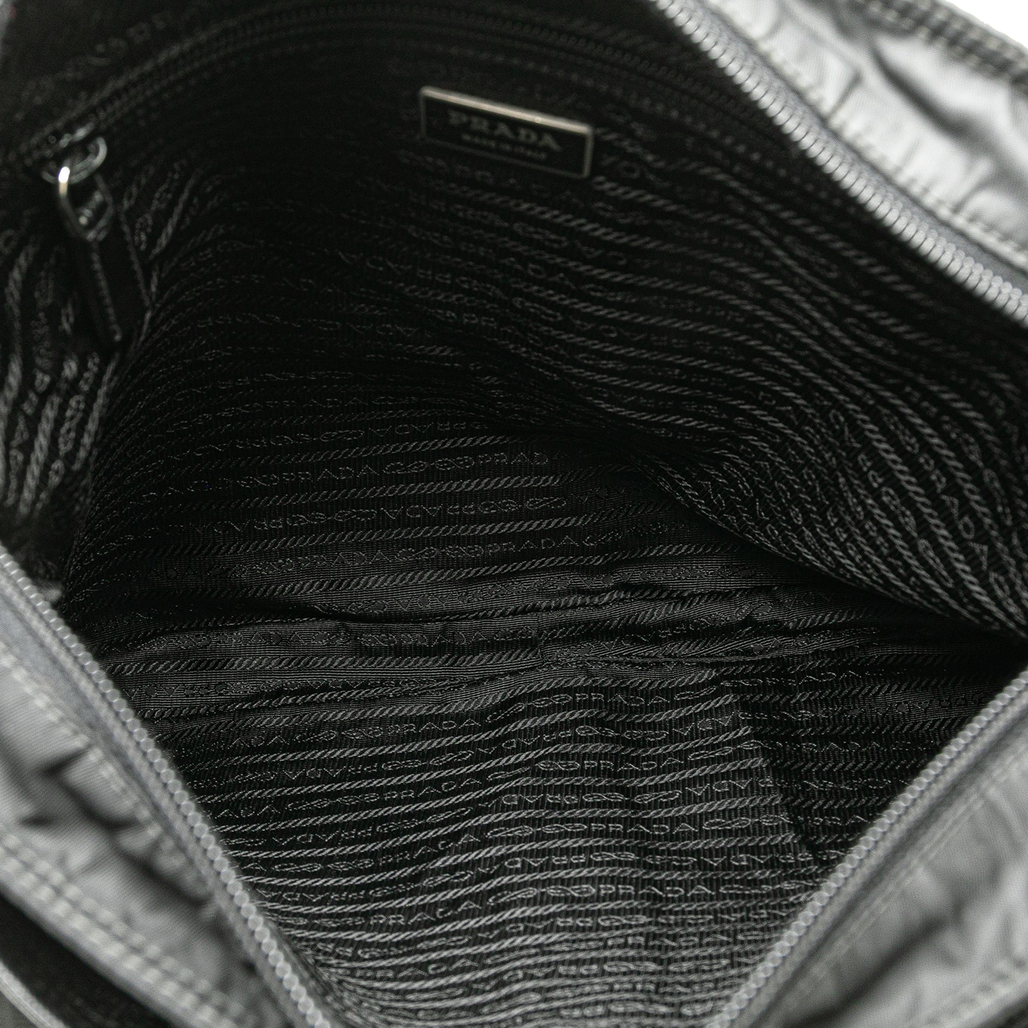 Prada | Pre-Owned Tessuto Zip Top Crossbody | Black