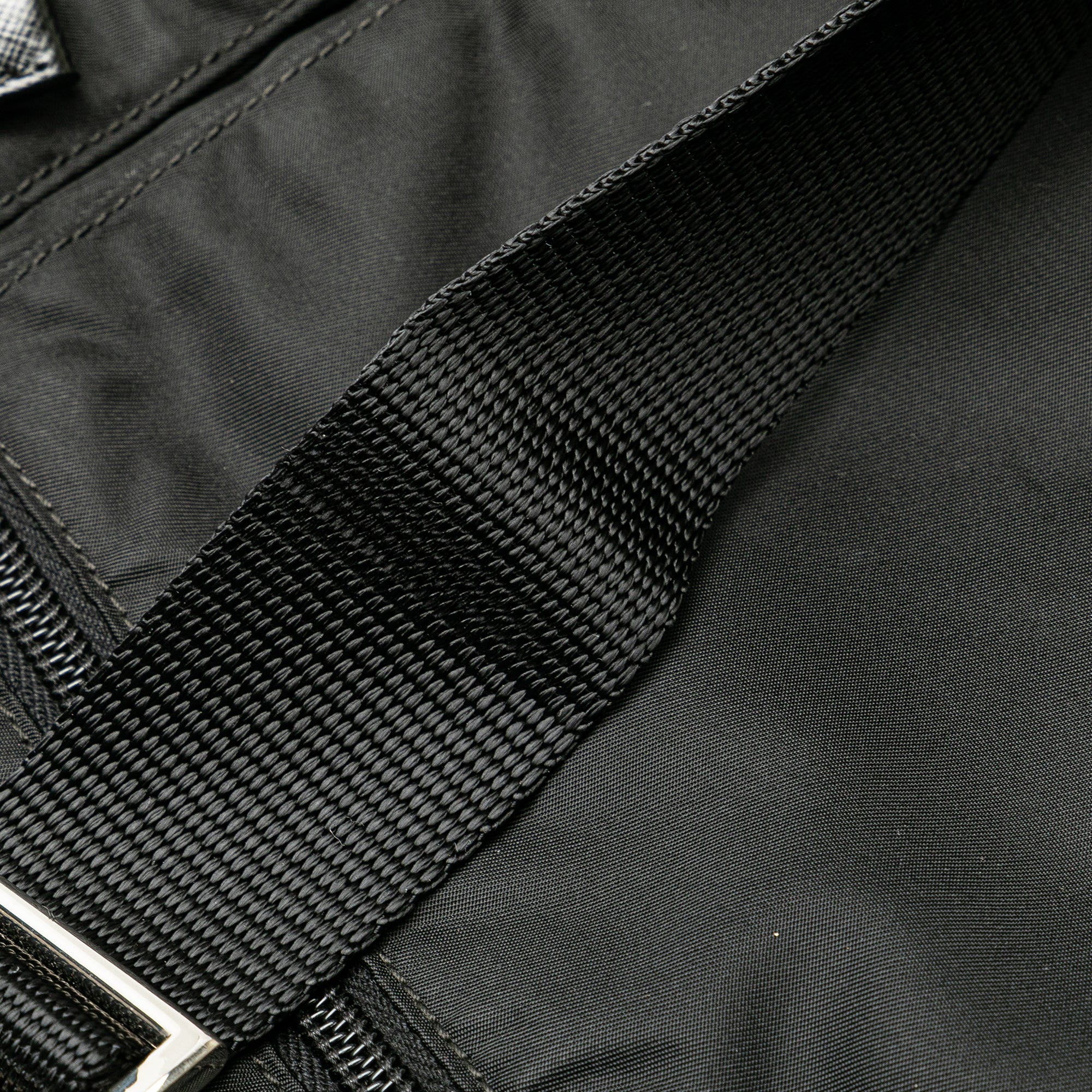 Prada | Pre-Owned Tessuto Zip Top Crossbody | Black