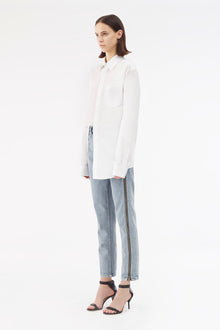 Zippered Denim Pant | Indigo