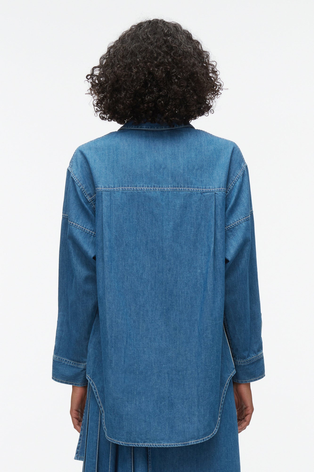 Chambray Oversized Shirt | Indigo