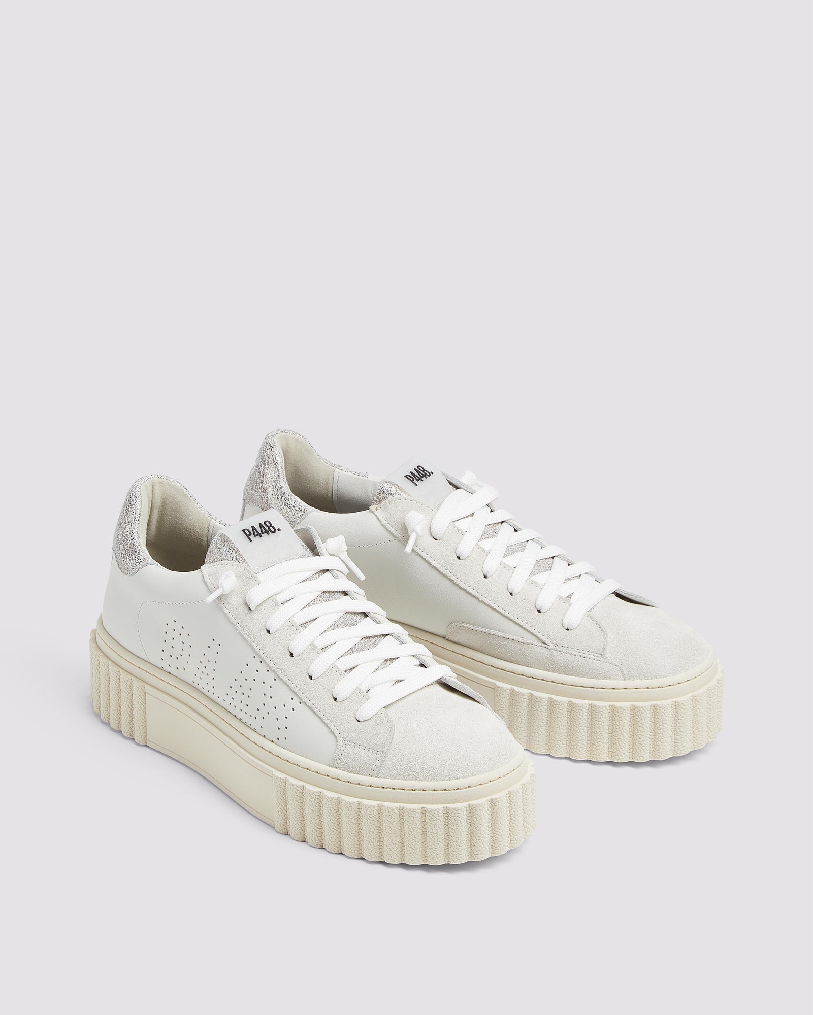 Women | Creeper Silver Dust Sneaker | White