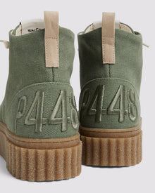Women | CreeperHi Olive Canvas Sneaker | Green