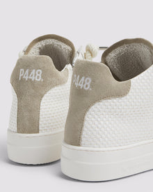 Women | Thea Mid White/Sand Sneaker | White