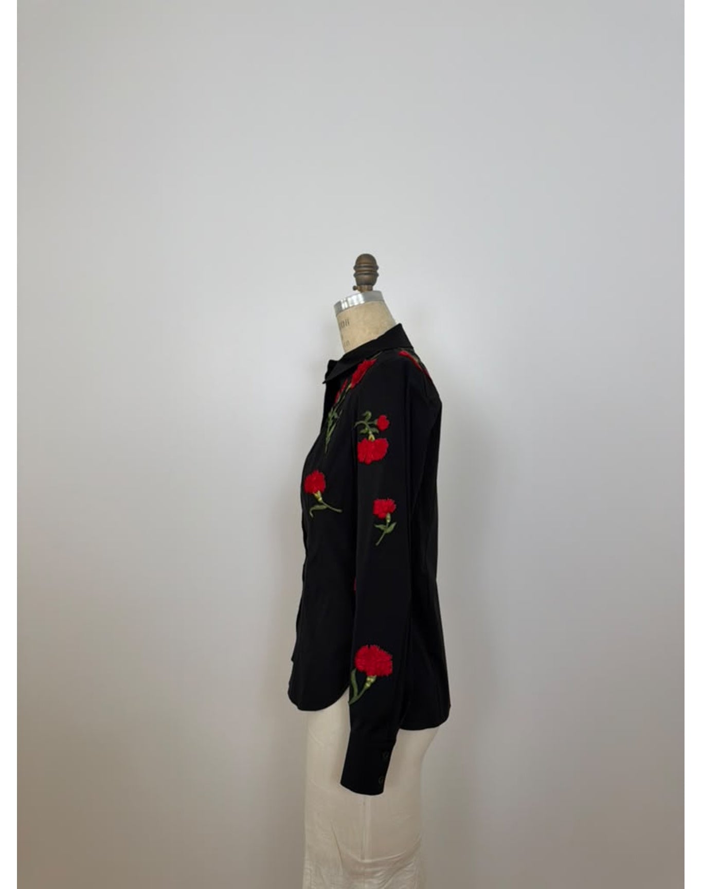Embroidered Isabela Top | Black Multi