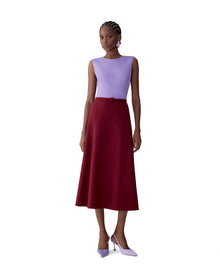 Sleeveless Crewneck A-Line Dress With Belt | Rioja Multi