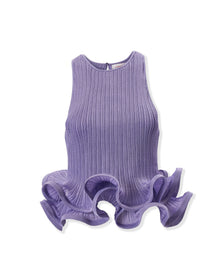 Sleeveless Tiered Ruffle Hem Top | Violeta