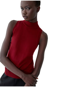 Mock Neck Knit Tank | Rioja