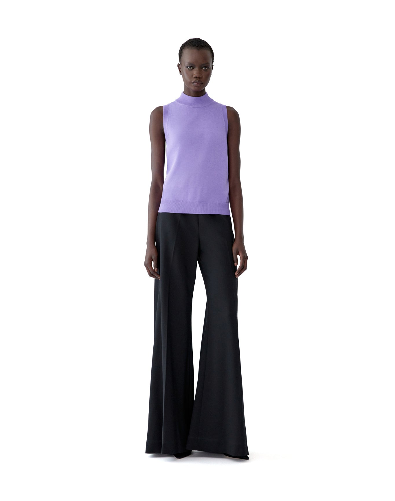Mock Neck Knit Tank | Violeta