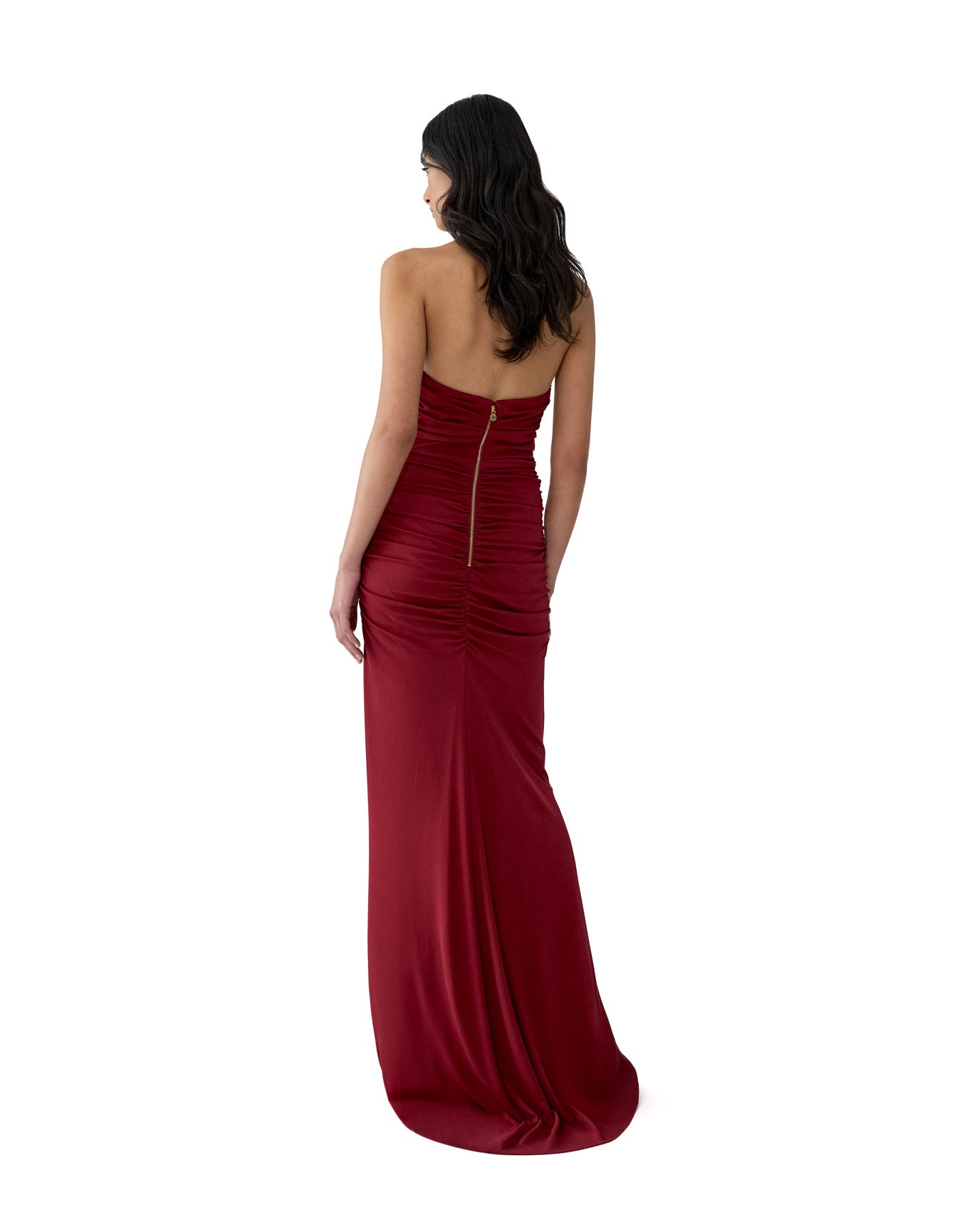 Criss-Cross Halter Neck Gown | Rioja