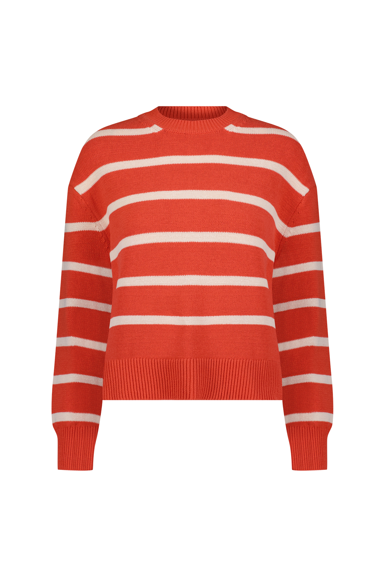 Striped Knit Crewneck | Watermelon Multi