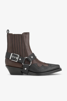 Fitted Chelsea Western Boot Bicolor | Black/Chocolate Fondant