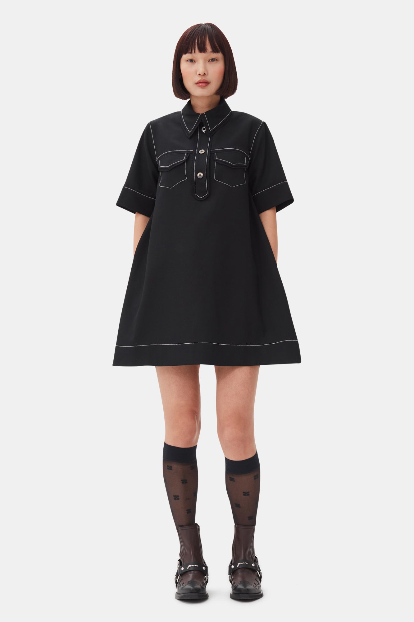 Fitted Chelsea Western Boot Bicolor | Black/Chocolate Fondant