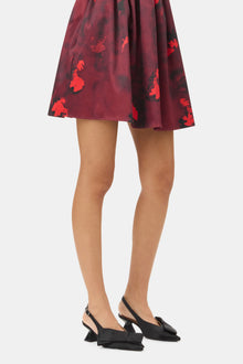 Big Bow Kitten Heel Pump Satin | Black