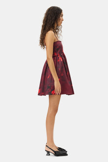 Big Bow Kitten Heel Pump Satin | Black