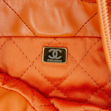 Chanel | Pre-Owned Mini Shiny Calfskin 22 Handbag | Orange