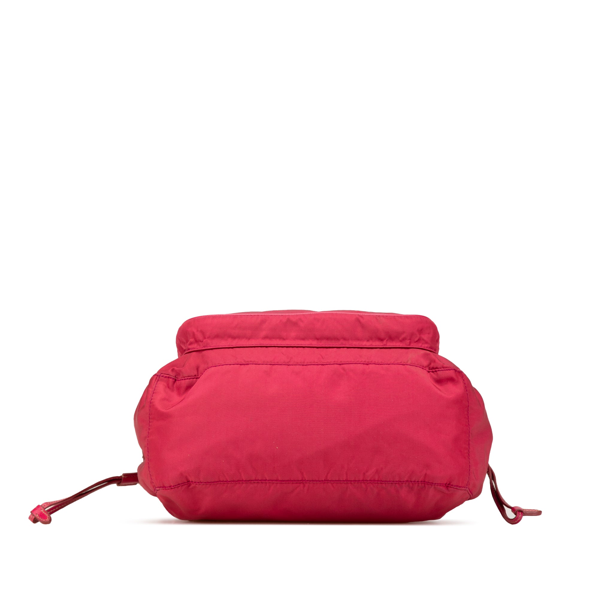 Prada | Pre-Owned Saffiano Trimmed Tessuto Zip Top Crossbody | Red