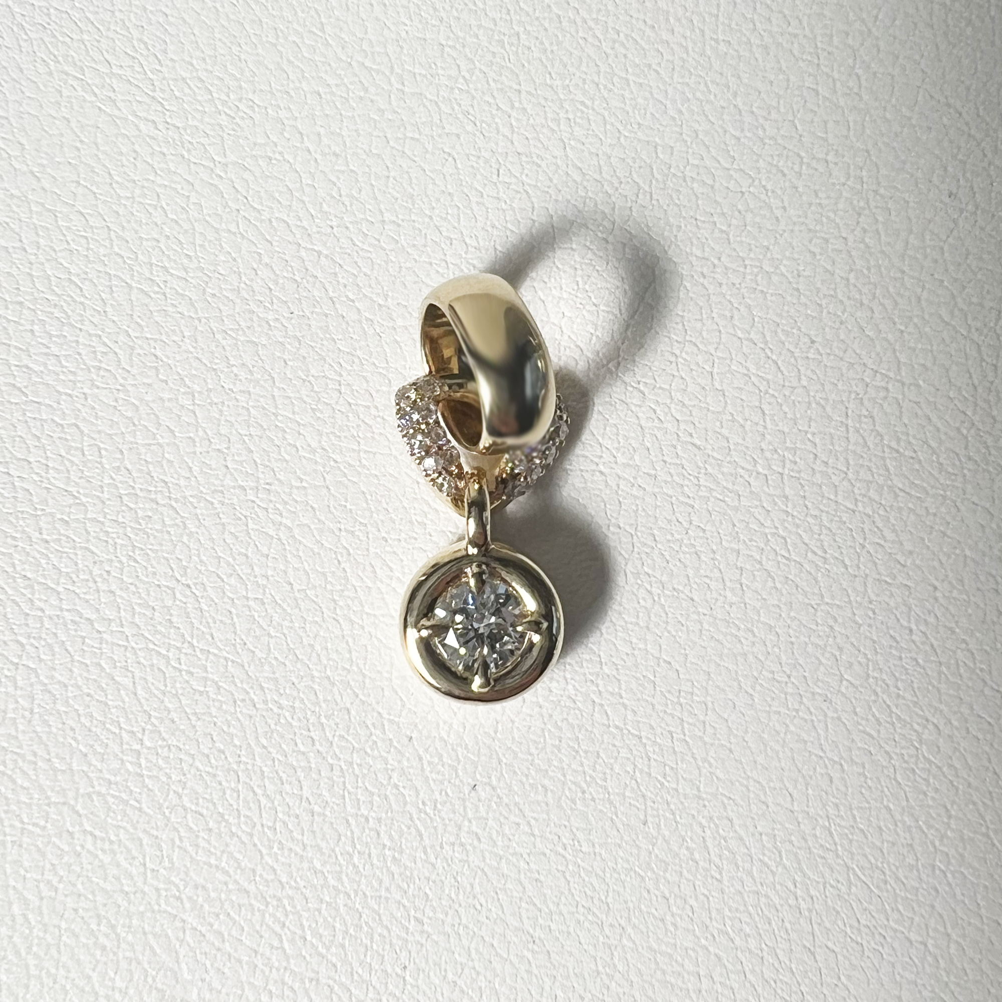 Classic Collection Round Diamond Charm | 14K Yellow Gold | 1.87 CTW (Approx) White Diamond
