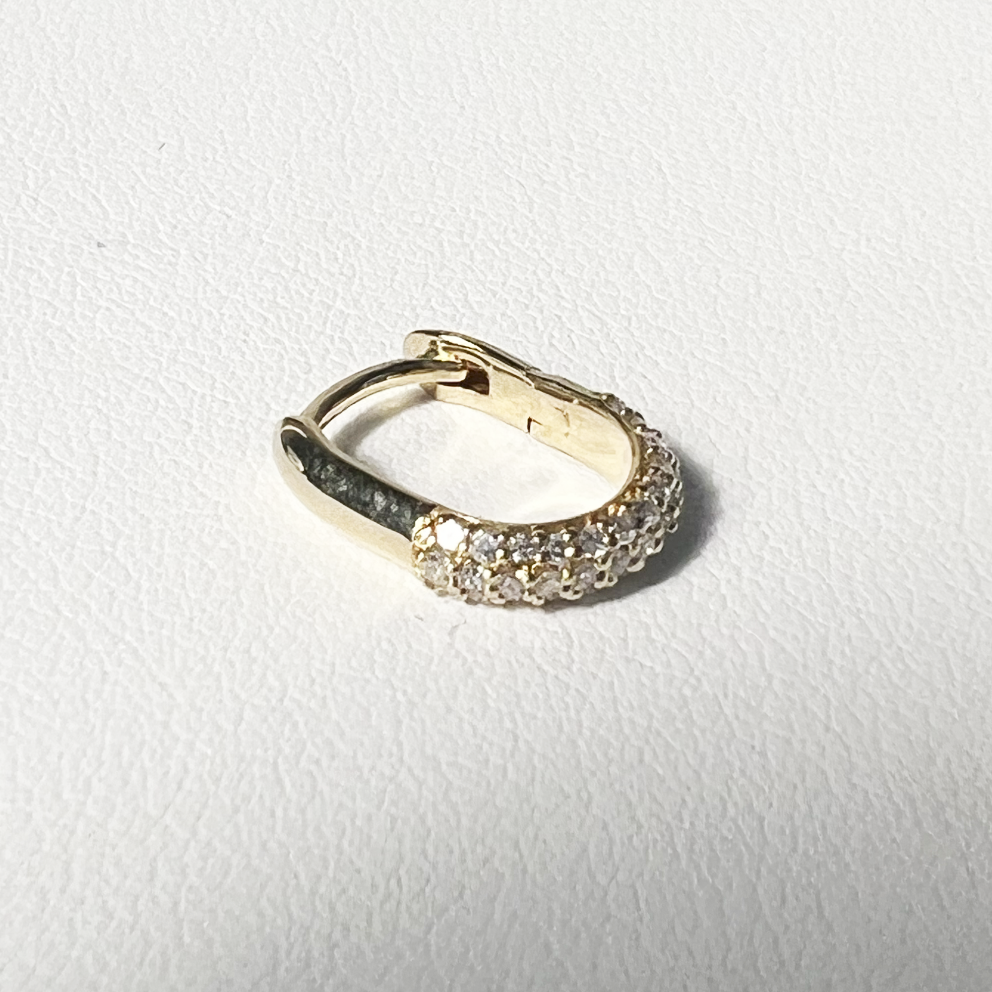Nautical Summer Huggie | 14K Yellow Gold | 0.30 CTW (Approx) White Diamond
